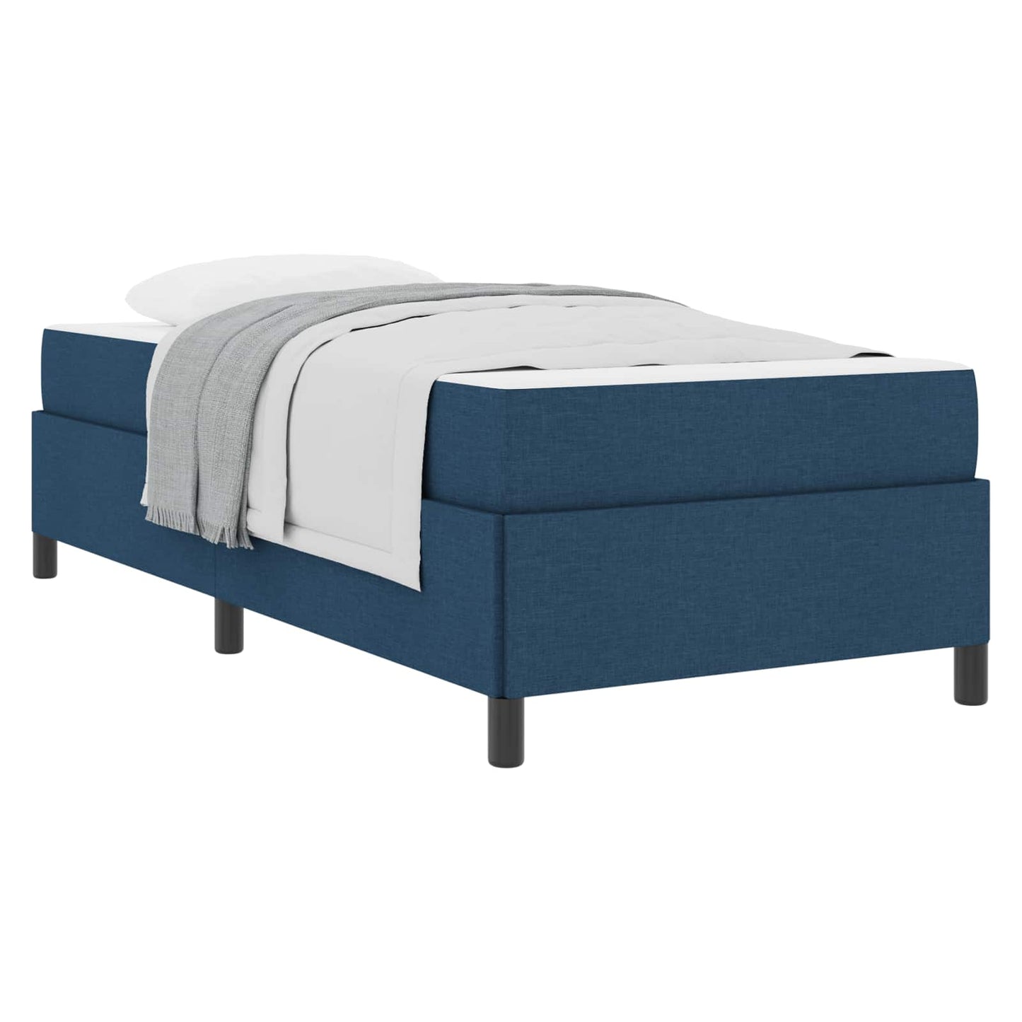 Letto a molle Blu 80 x 200 cm Tessuto