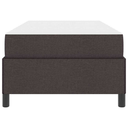 Letto a molle con materasso Marrone Scuro 90 x 190 cm Tessuto | homemem39