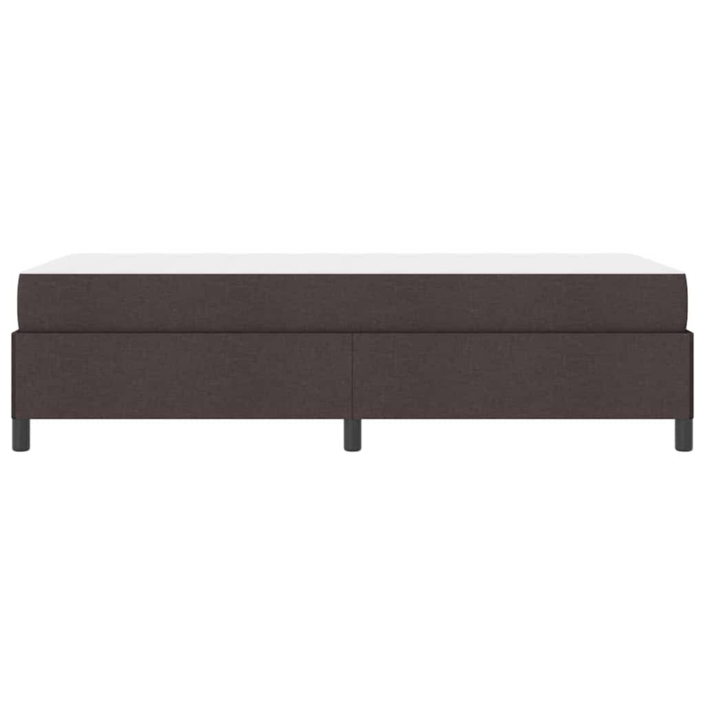 Letto a molle con materasso Marrone Scuro 90 x 190 cm Tessuto | homemem39