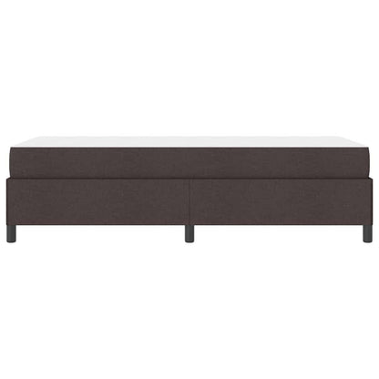 Letto a molle con materasso Marrone Scuro 90 x 190 cm Tessuto | homemem39