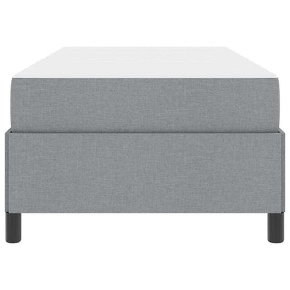 Letto a molle Grigio chiaro 90 x 200 cm Tessuto