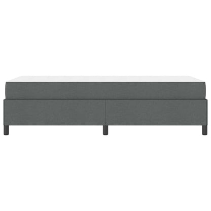 Letto a molle Grigio scuro 90 x 200 cm Tessuto