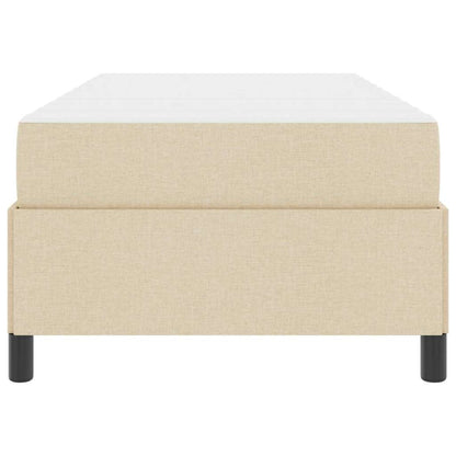 Letto a molle Crema 90 x 200 cm Tessuto