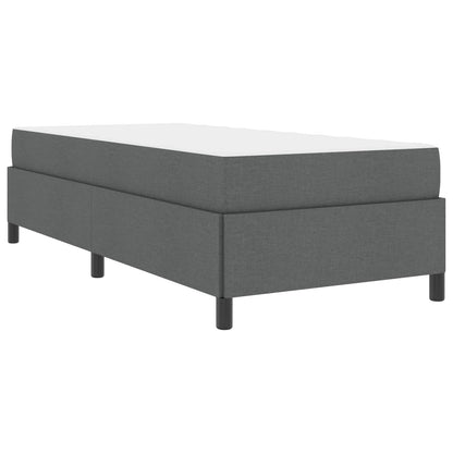 Letto a molle Grigio scuro 100 x 200 cm Tessuto