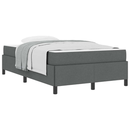 Letto a molle Grigio scuro 120 x 190 cm Tessuto