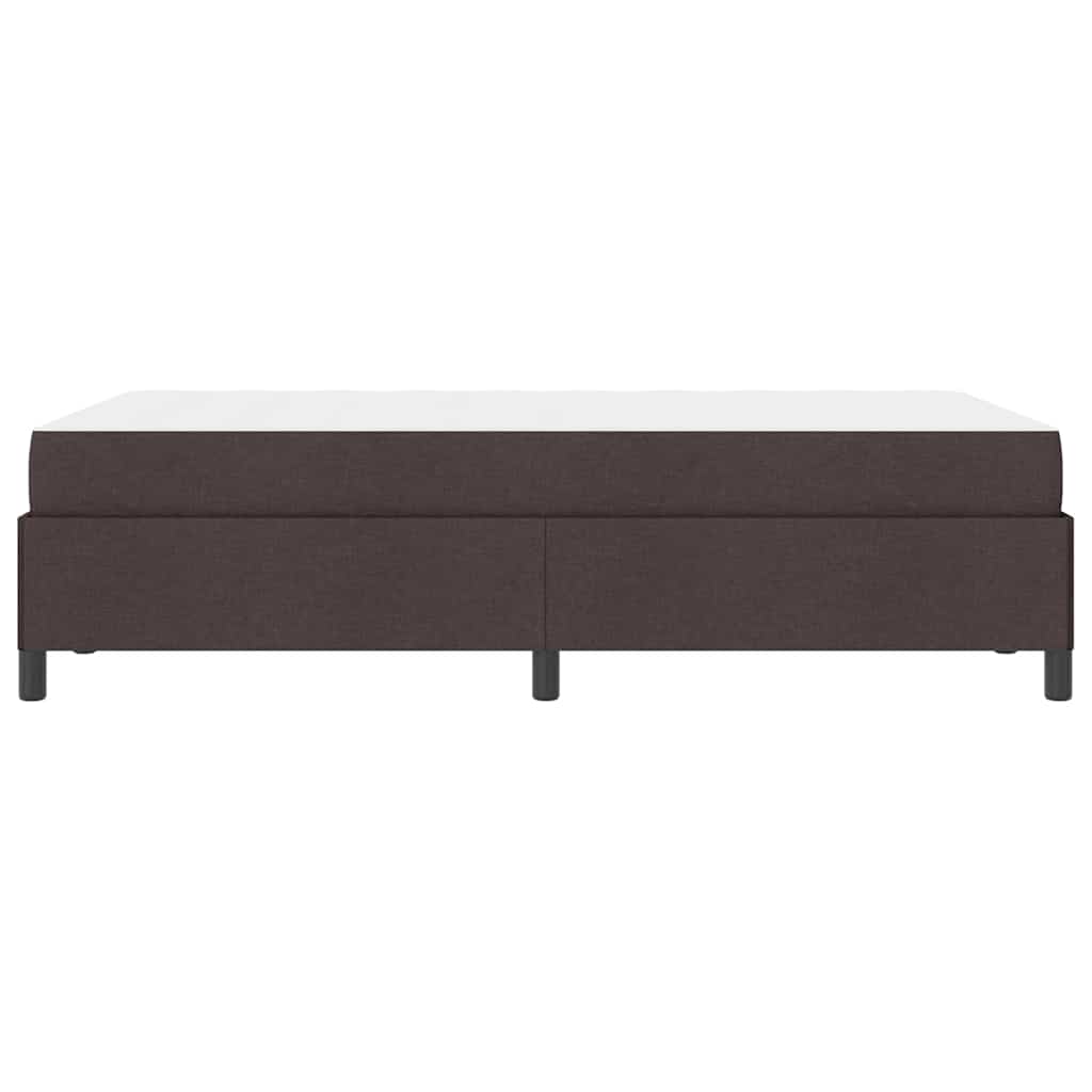 Letto a molle Marrone Scuro 120 x 190 cm Tessuto | homemem39