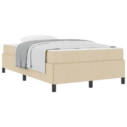 Letto a molle Crema 120 x 190 cm Tessuto