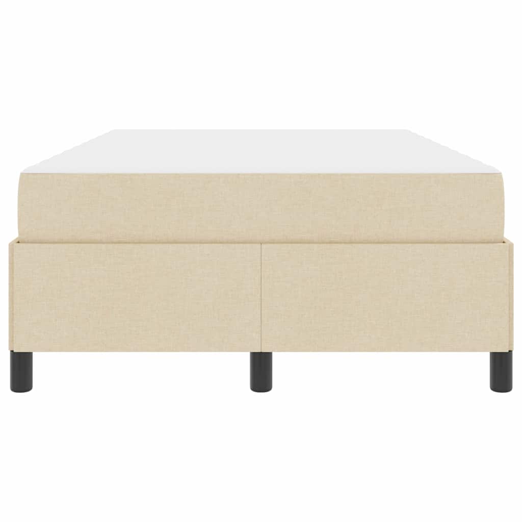 Letto a molle Crema 120 x 190 cm Tessuto