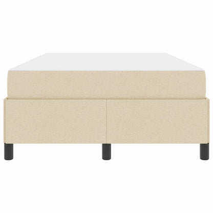 Letto a molle Crema 120 x 190 cm Tessuto