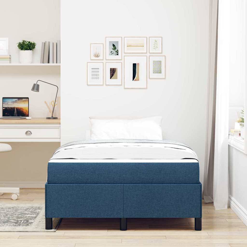 Letto a molle Blu 120 x 190 cm Tessuto | homemem39