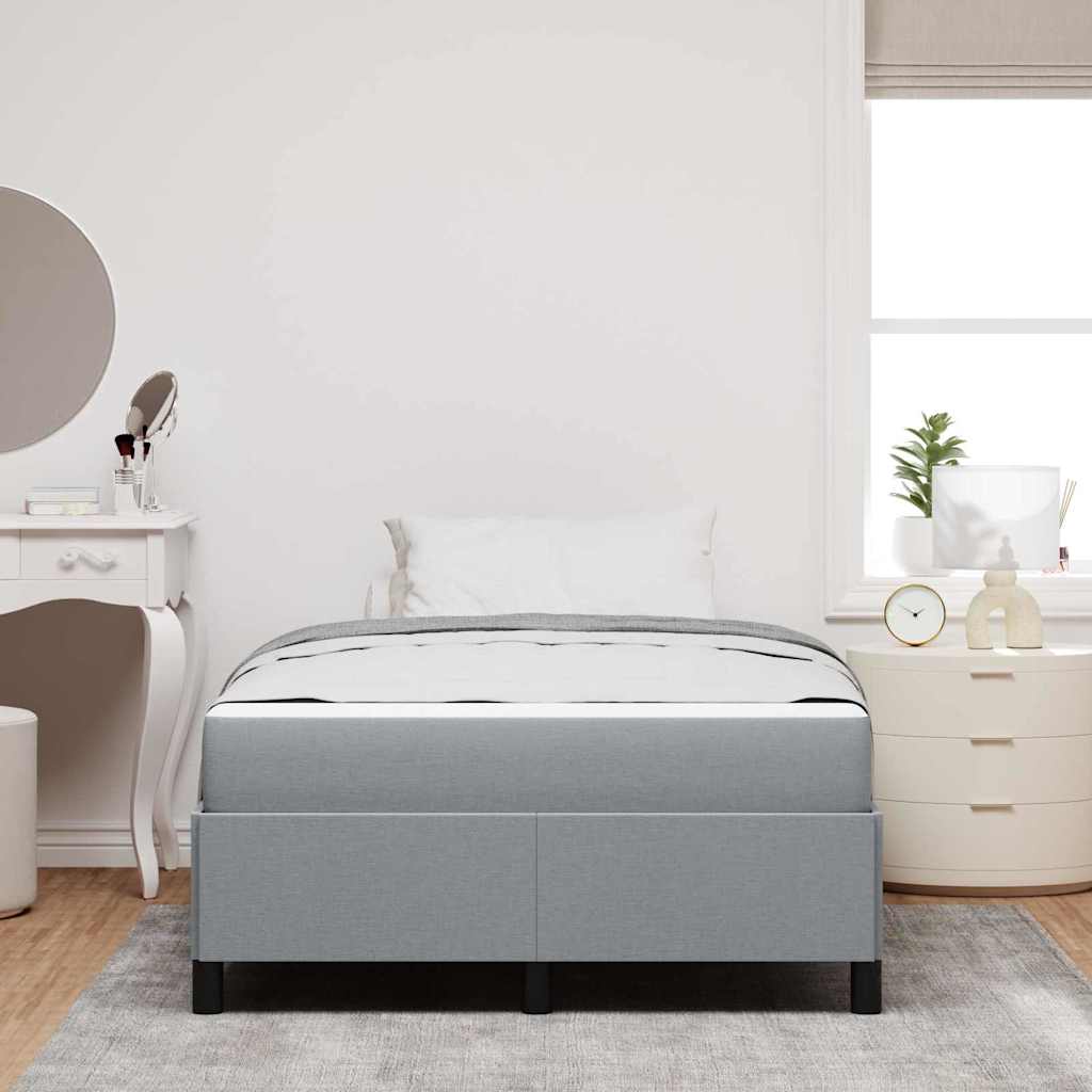 Letto a molle Grigio chiaro 120 x 200 cm Tessuto