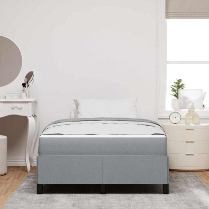 Letto a molle Grigio chiaro 120 x 200 cm Tessuto