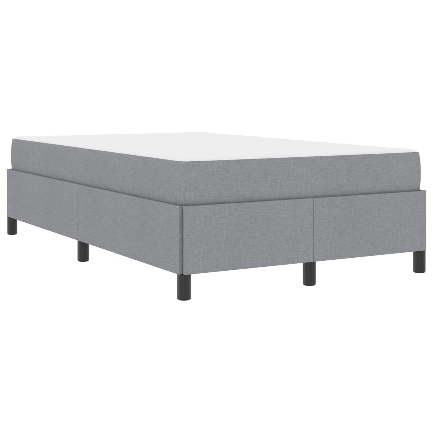Letto a molle Grigio chiaro 120 x 200 cm Tessuto