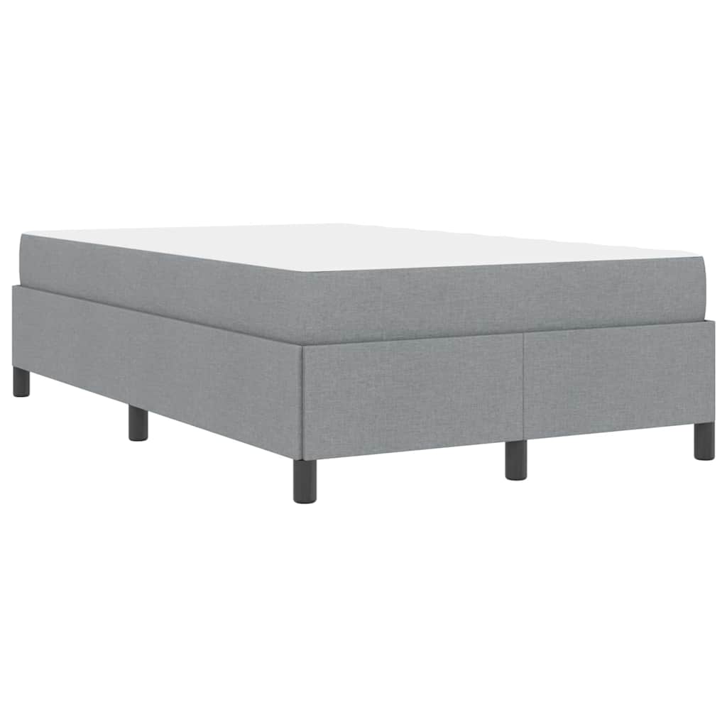 Letto a molle Grigio chiaro 120 x 200 cm Tessuto