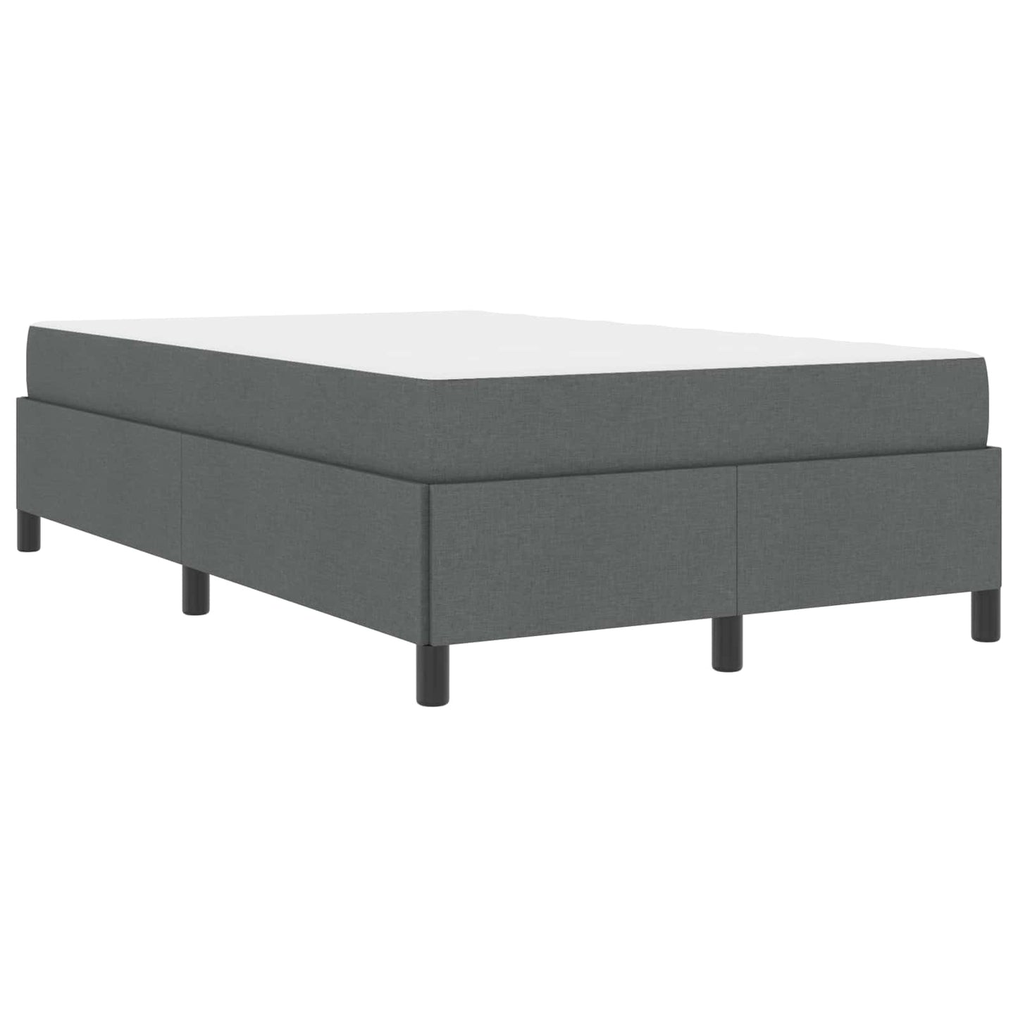 Letto a molle Grigio scuro 120 x 200 cm Tessuto