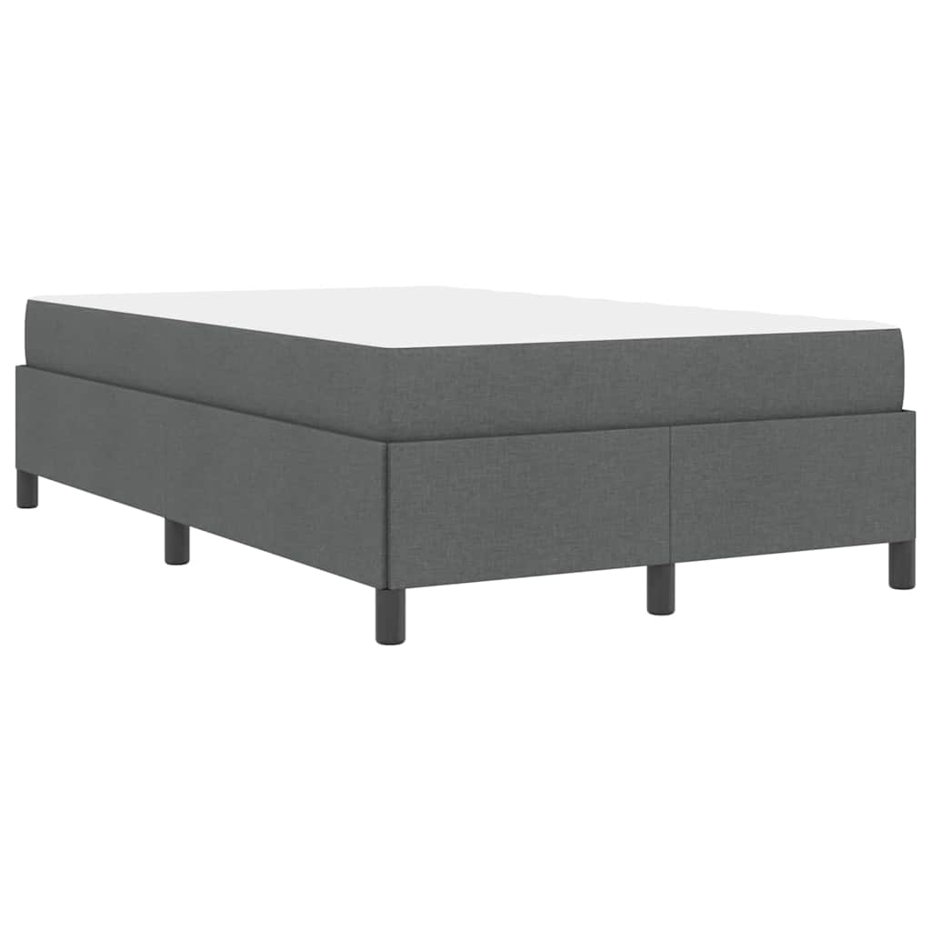 Letto a molle Grigio scuro 120 x 200 cm Tessuto