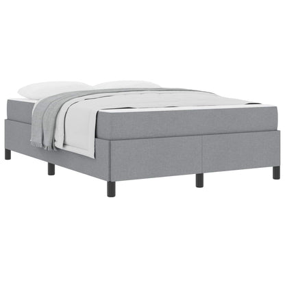 Letto a molle con materasso Grigio chiaro 140 x 190 cm Tessuto | homemem39