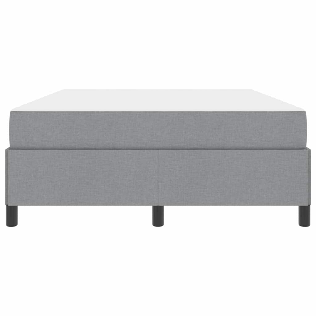 Letto a molle con materasso Grigio chiaro 140 x 190 cm Tessuto | homemem39
