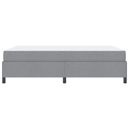 Letto a molle con materasso Grigio chiaro 140 x 190 cm Tessuto | homemem39