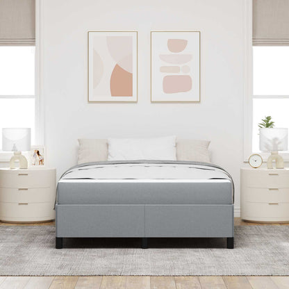 Letto a molle Grigio chiaro 140 x 200 cm Tessuto | homemem39