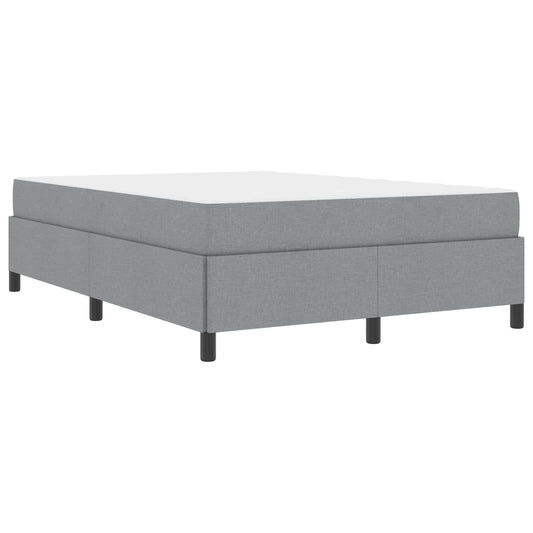 Letto a molle Grigio chiaro 140 x 200 cm Tessuto
