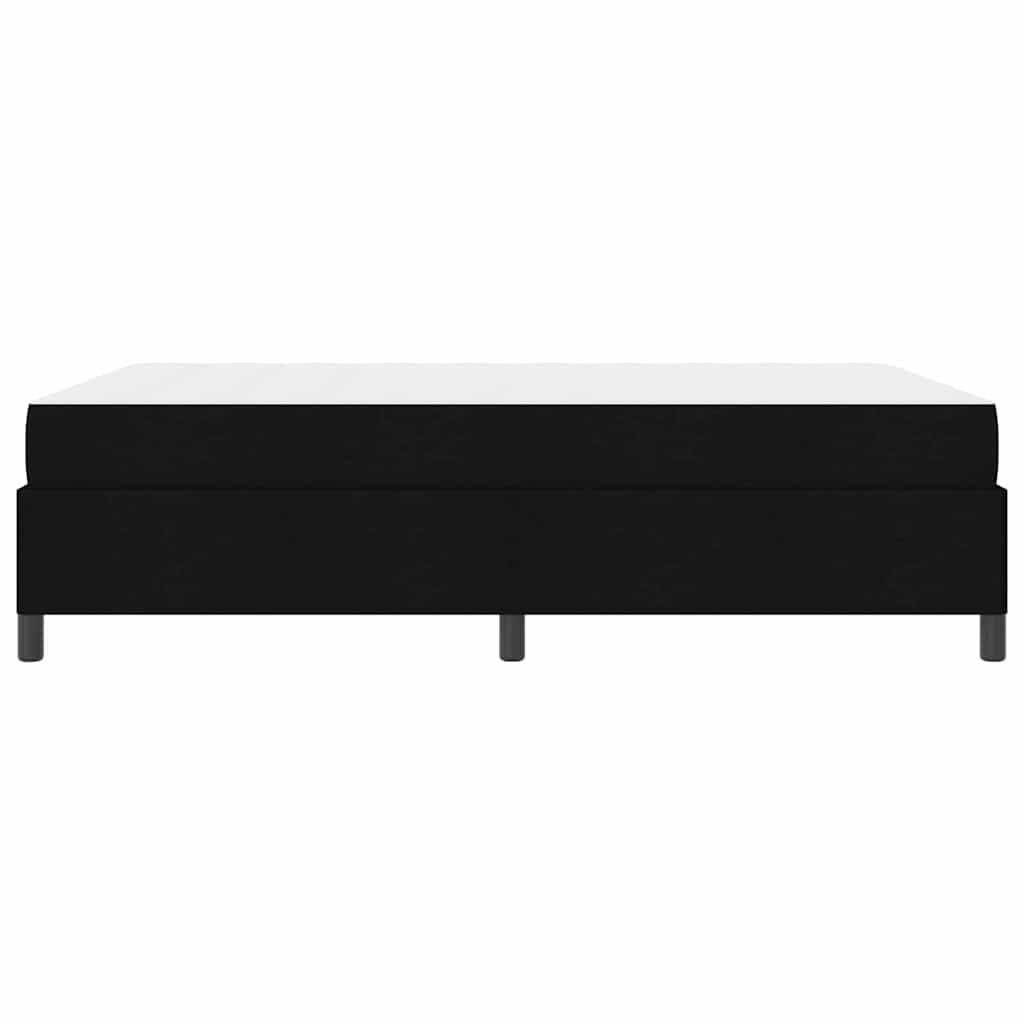 Letto a molle Nero 140 x 200 cm Tessuto