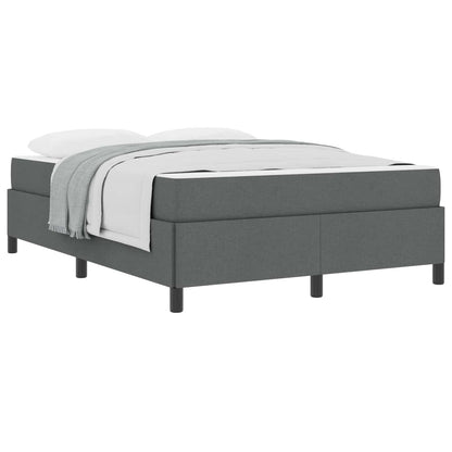 Letto a molle Grigio scuro 160 x 200 cm Tessuto