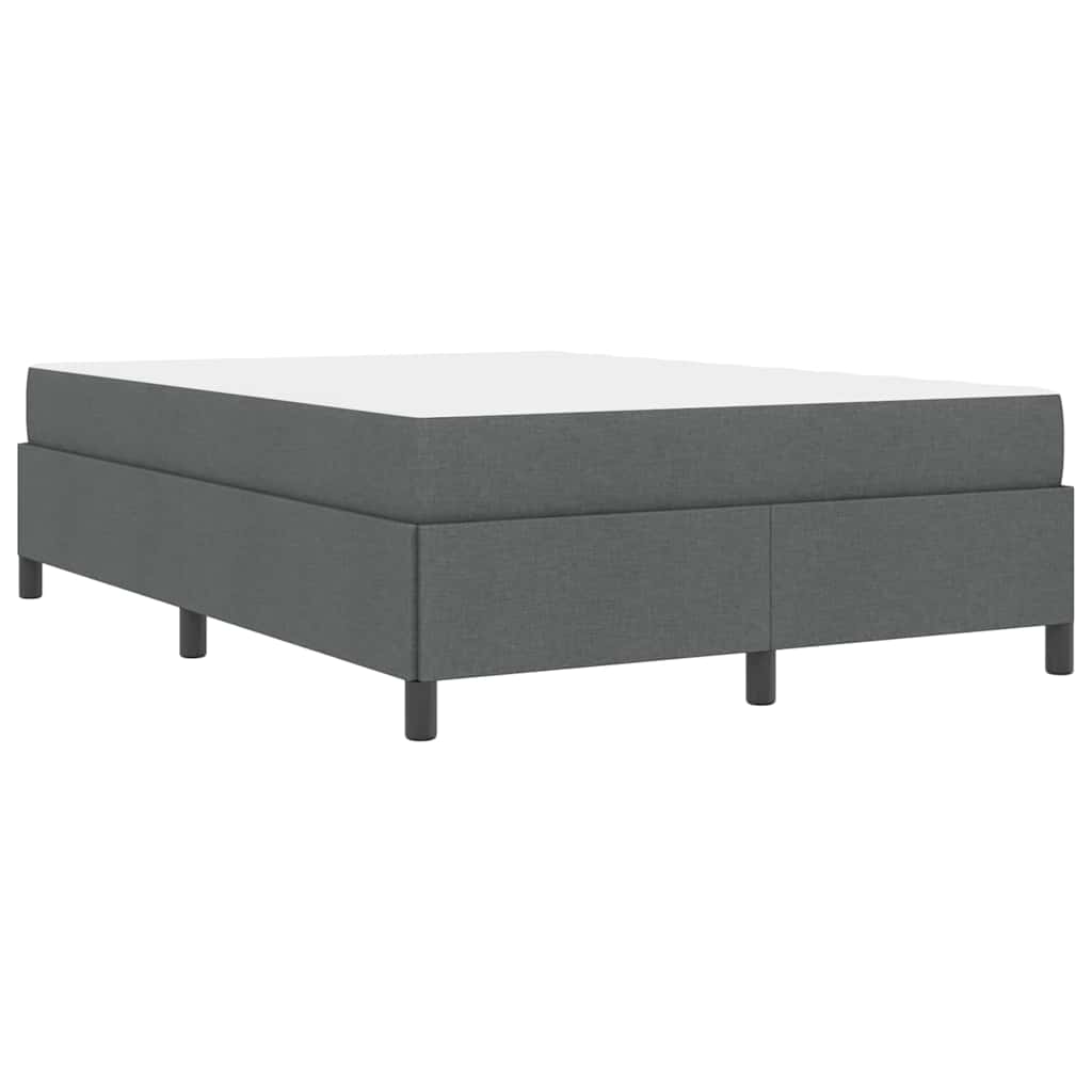 Letto a molle Grigio scuro 160 x 200 cm Tessuto
