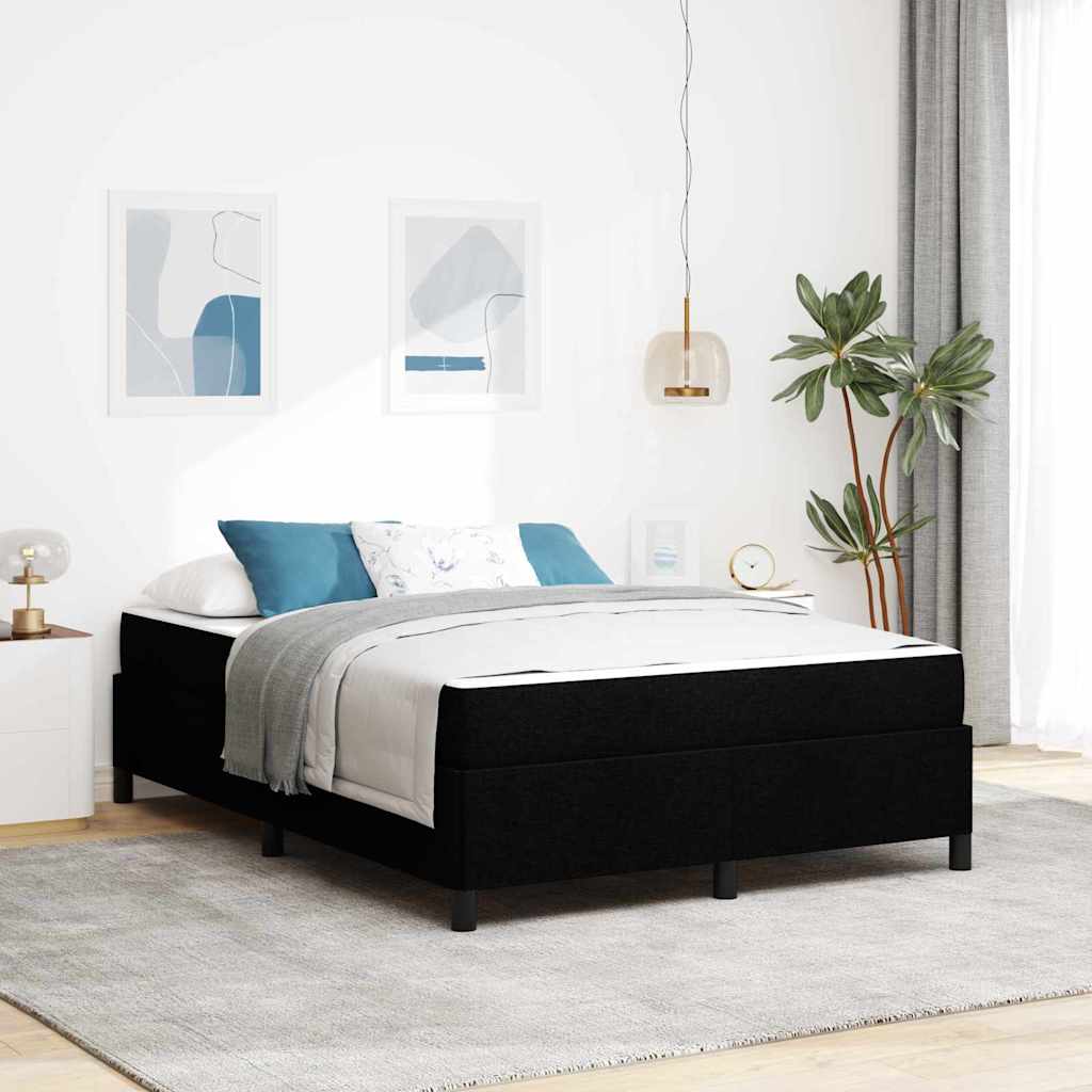 Letto a molle Nero 160 x 200 cm Tessuto | homemem39