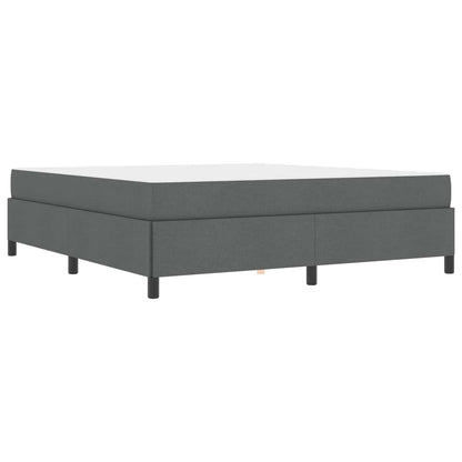 Letto a molle Grigio scuro 180 x 200 cm Tessuto