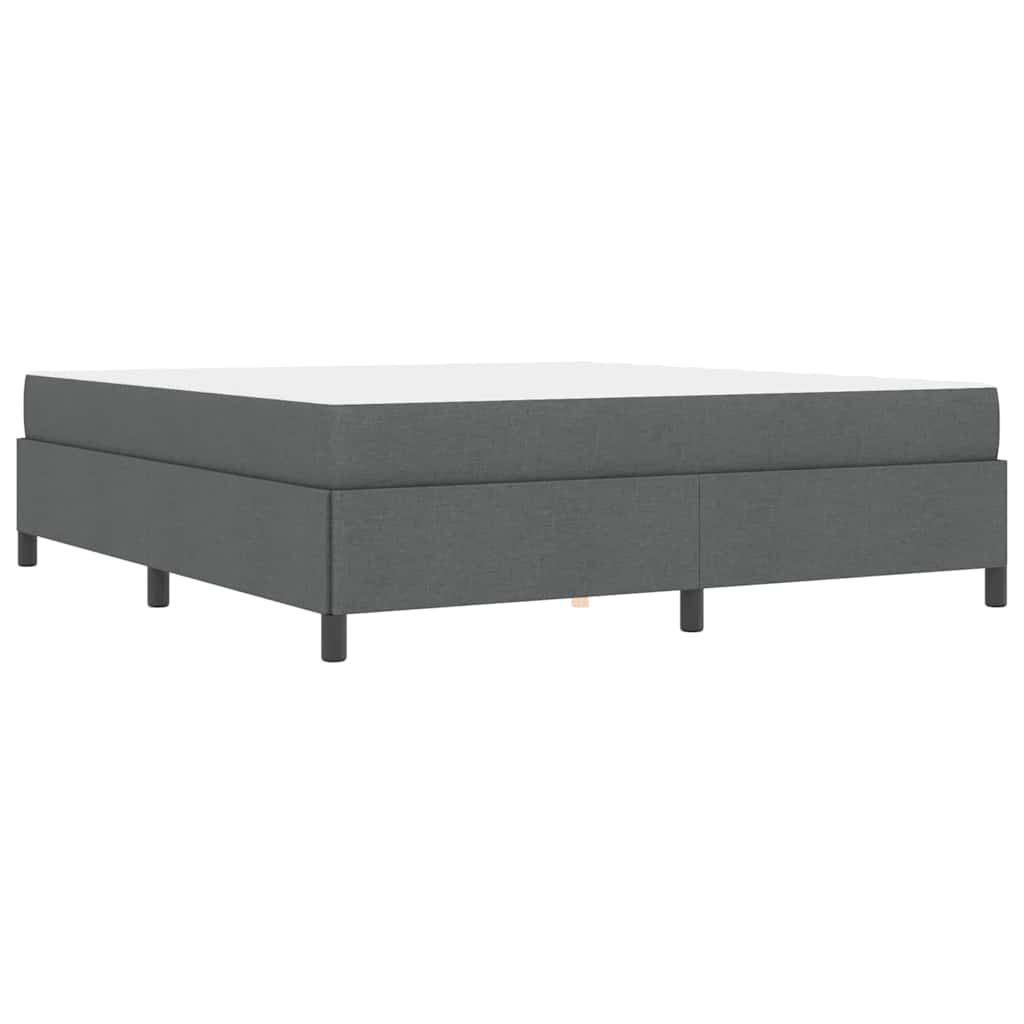 Letto a molle Grigio scuro 180 x 200 cm Tessuto