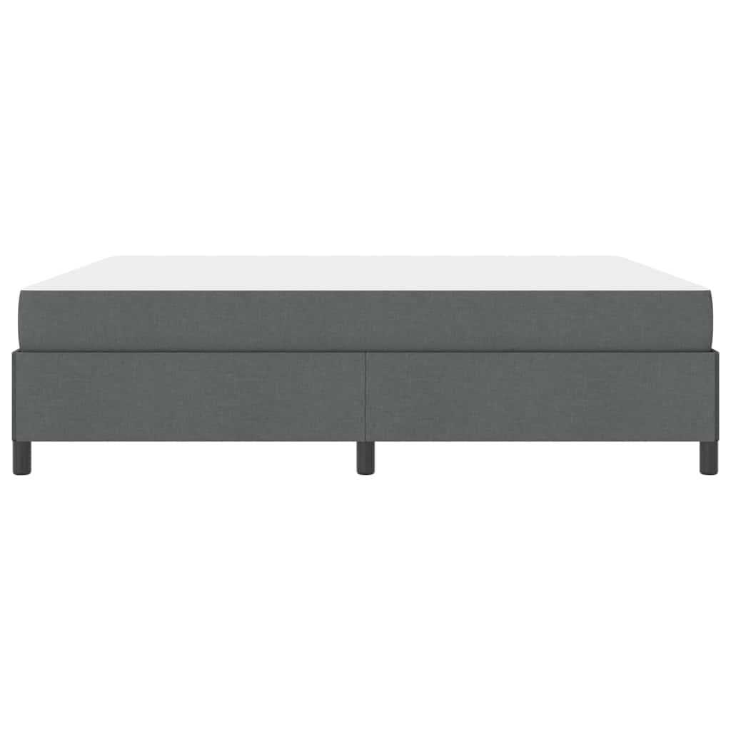 Letto a molle Grigio scuro 180 x 200 cm Tessuto