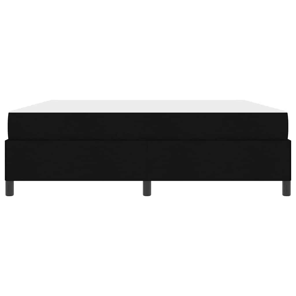 Letto a molle Nero 180 x 200 cm Tessuto