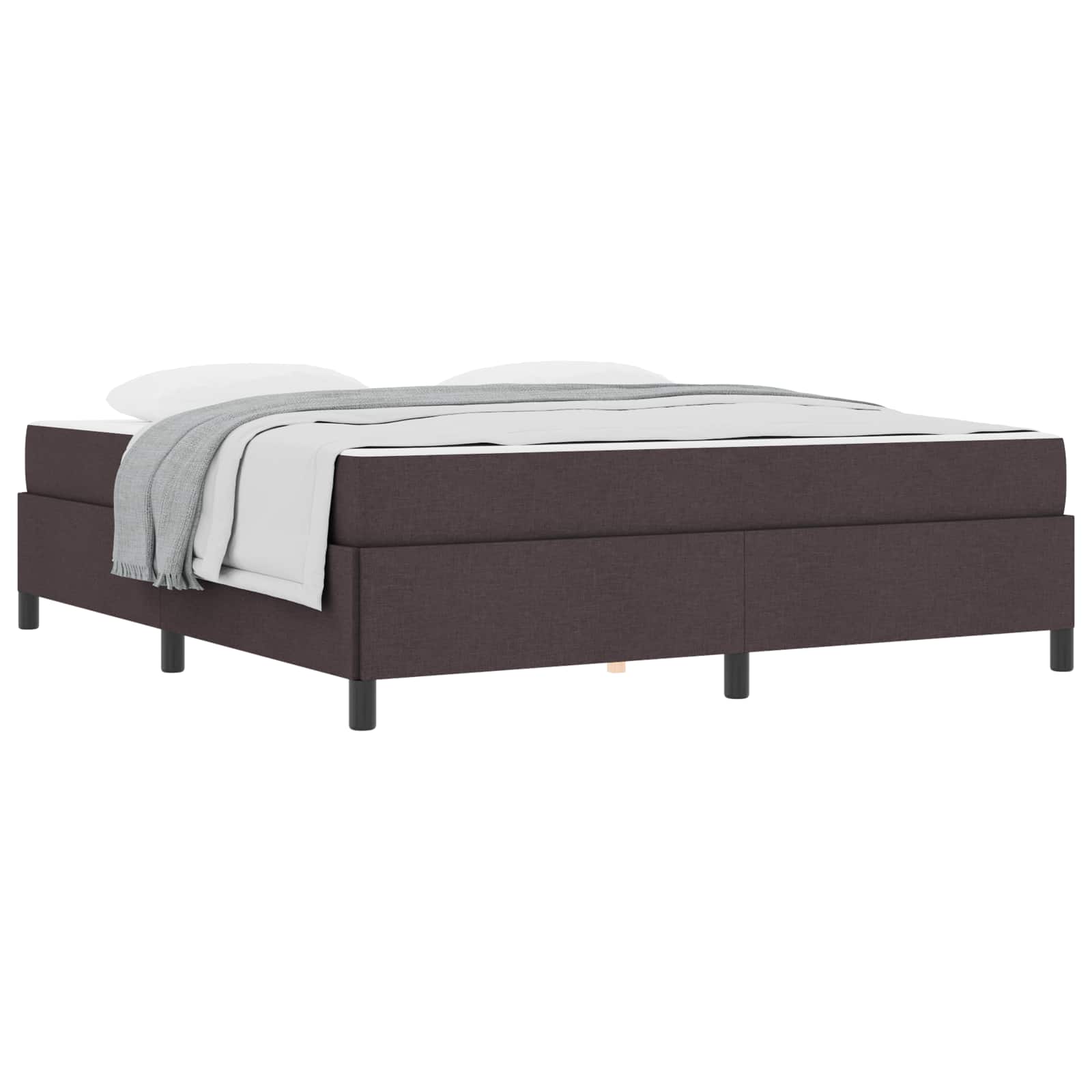 Letto a molle Marrone Scuro 180 x 200 cm Tessuto | homemem39