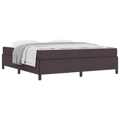 Letto a molle Marrone Scuro 180 x 200 cm Tessuto | homemem39