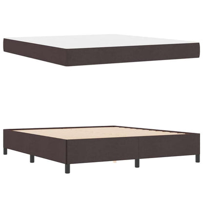 Letto a molle Marrone Scuro 180 x 200 cm Tessuto | homemem39