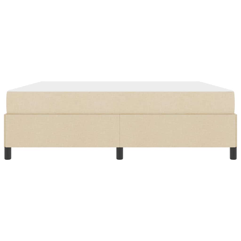 Letto a molle Crema 180 x 200 cm Tessuto