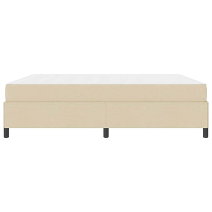 Letto a molle Crema 180 x 200 cm Tessuto