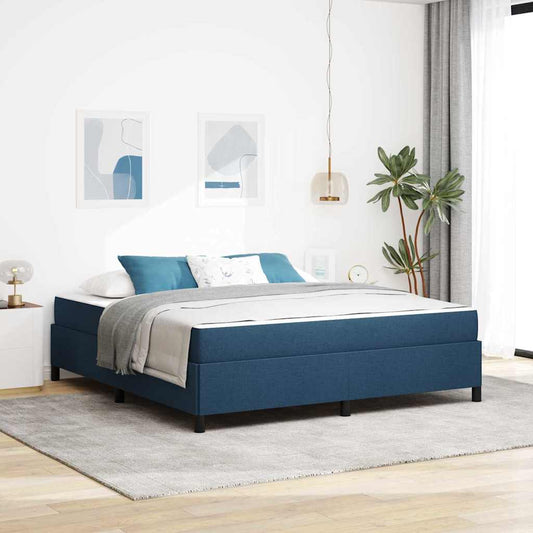 Letto a molle Blu 180 x 200 cm Tessuto | homemem39