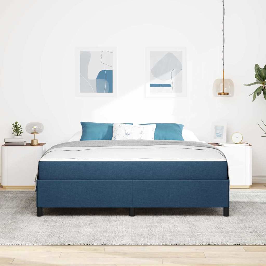 Letto a molle Blu 180 x 200 cm Tessuto | homemem39