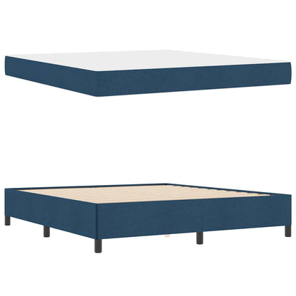 Letto a molle Blu 180 x 200 cm Tessuto | homemem39