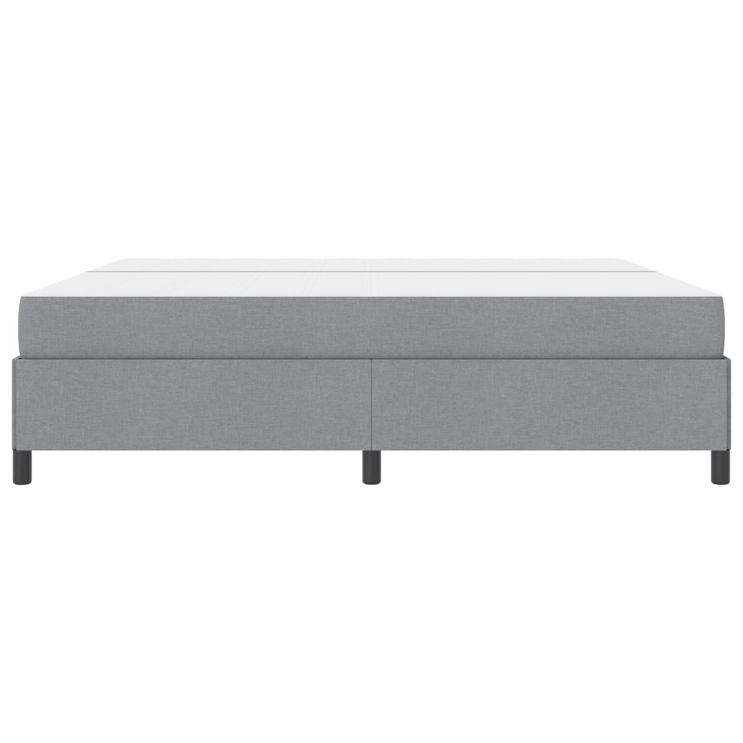 Letto a molle con materasso Grigio chiaro 200 x 200 cm Tessuto | homemem39
