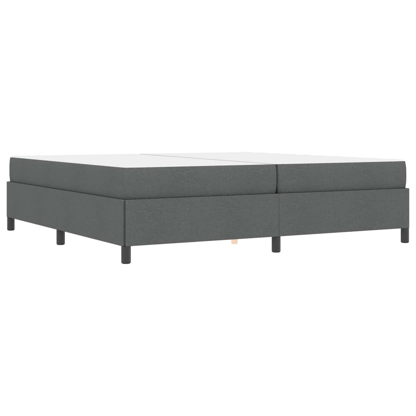 Letto a molle con materasso Grigio scuro 200 x 200 cm Tessuto | homemem39