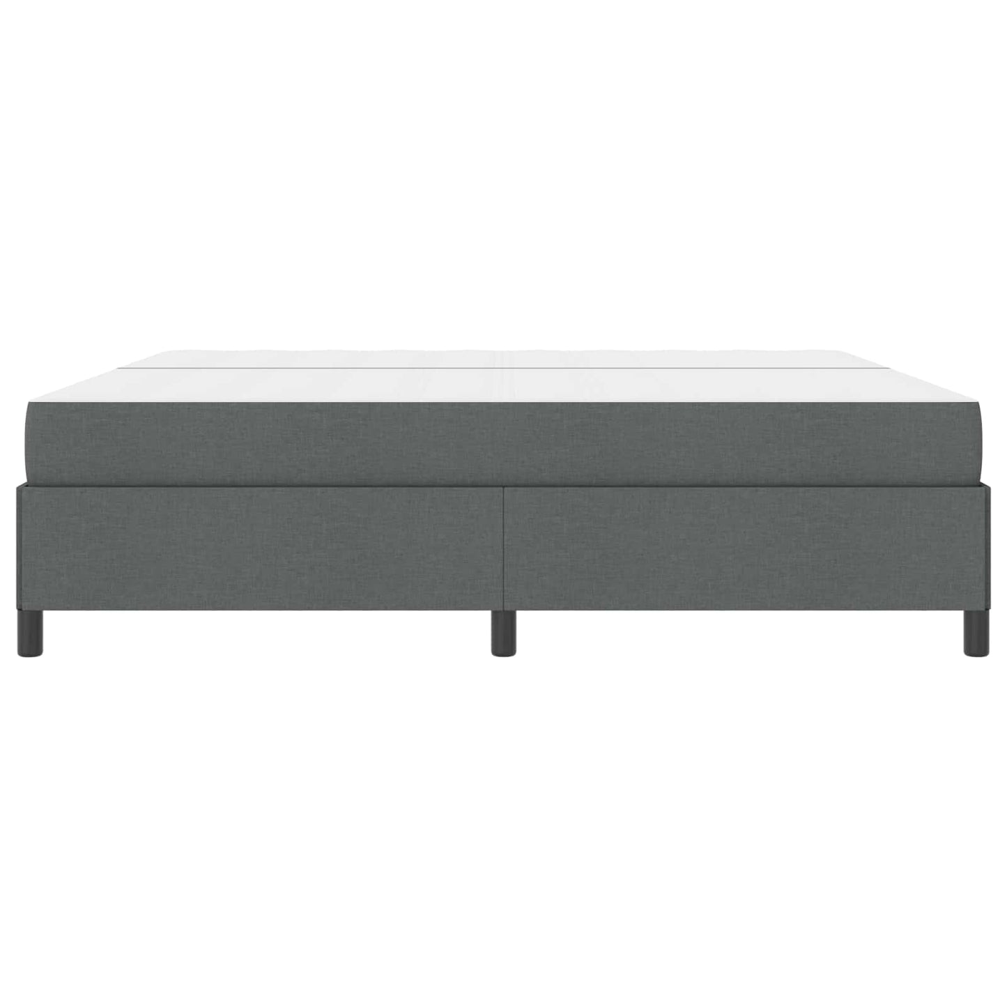 Letto a molle con materasso Grigio scuro 200 x 200 cm Tessuto | homemem39