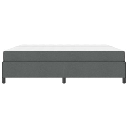 Letto a molle con materasso Grigio scuro 200 x 200 cm Tessuto | homemem39