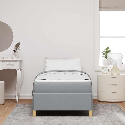 Struttura del letto Grigio chiaro 80 x 200 cm Tessuto | homemem39