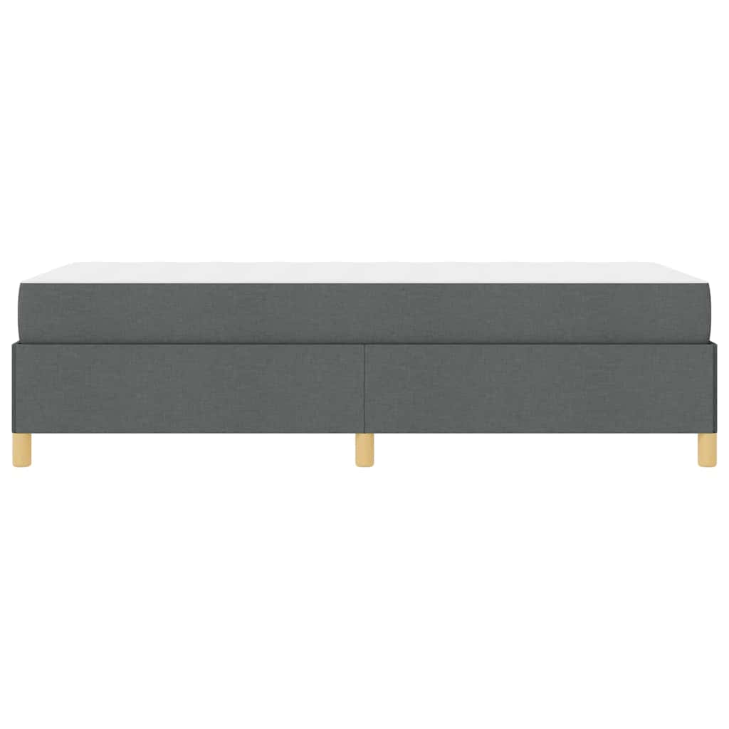 Struttura del letto Grigio scuro 80 x 200 cm Tessuto