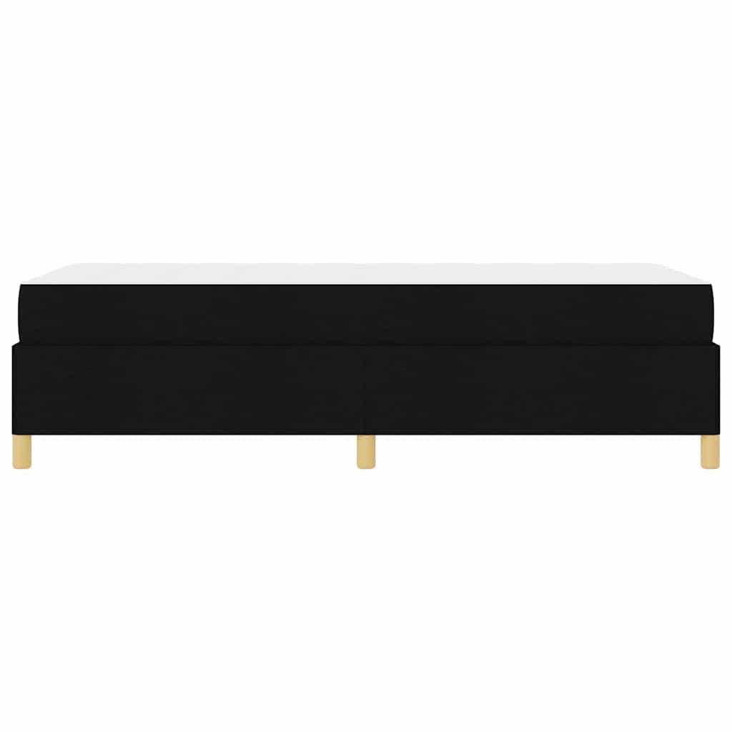 Struttura del letto con materasso Nero 80 x 200 cm Tessuto