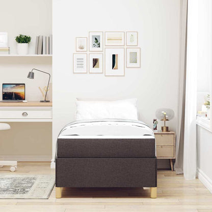 Struttura del letto Marrone Scuro 80 x 200 cm Tessuto | homemem39