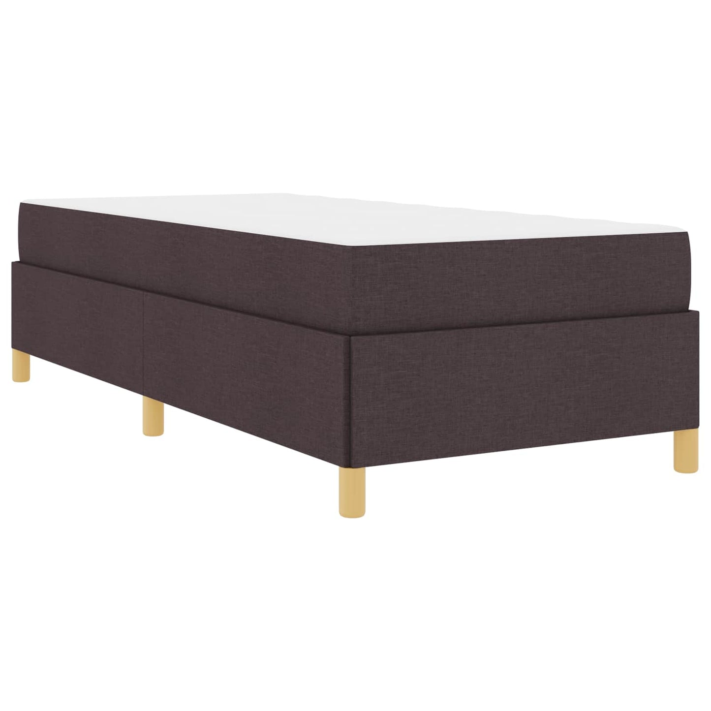 Struttura del letto Marrone Scuro 80 x 200 cm Tessuto | homemem39